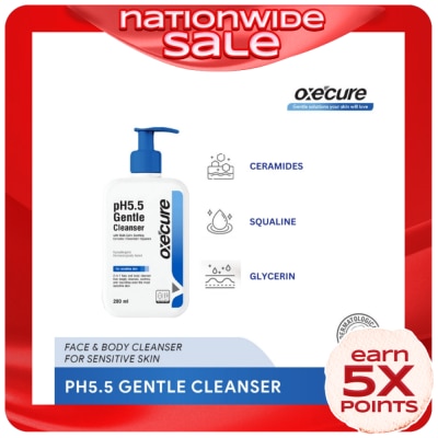 OXECURE pH 5.5 Gentle Cleanser 200ml