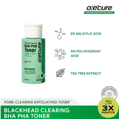 OXECURE Blackhead Clearing BHA PHA Toner 150ml