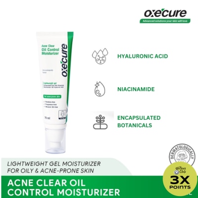 OXECURE Acne Clear Oil Control Moisturizer 75mL