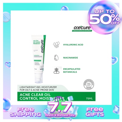 OXECURE Acne Clear Oil Control Moisturizer 75mL