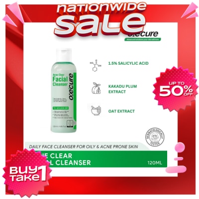 OXECURE Acne Clear Facial Cleanser 120ml