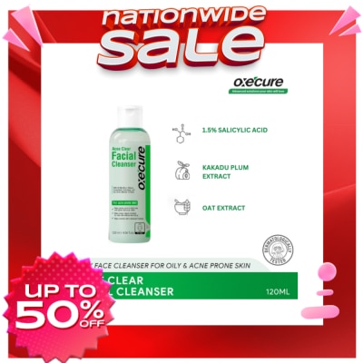 OXECURE Acne Clear Facial Cleanser 120ml