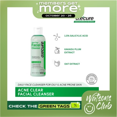 OXECURE Acne Clear Facial Cleanser 120ml image