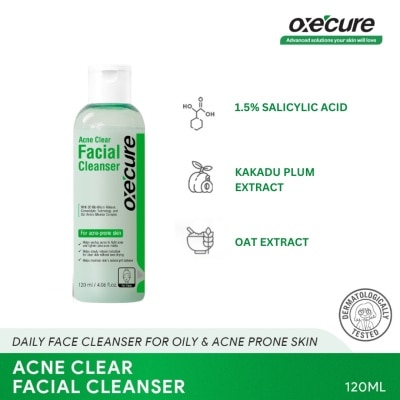 OXECURE Acne Clear Facial Cleanser 120ml