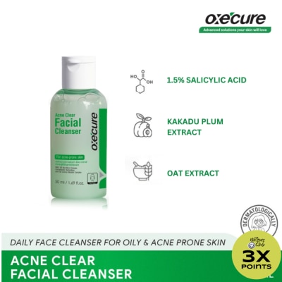 OXECURE Acne Clear Facial Cleanser 50ml
