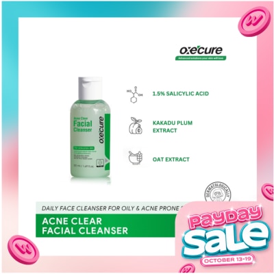 OXECURE Acne Clear Facial Cleanser 50ml image