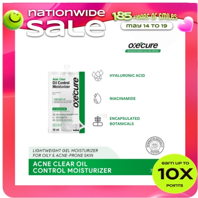 OXECURE - Oxecure Acne Clear Oil Control Moisturizer 10Ml