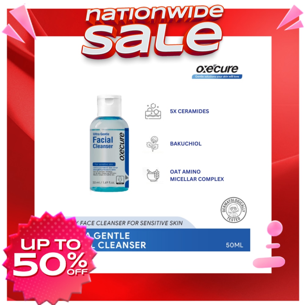 OXECURE Ultra Gentle Facial Cleanser 50ml