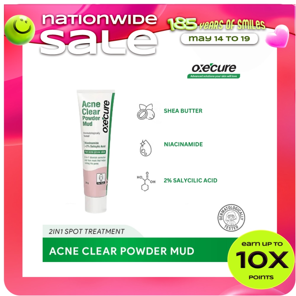 OXECURE Acne Clear Powder Mud 30g