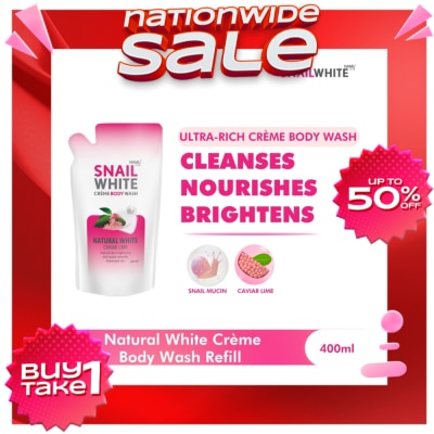 SNAILWHITE Creme Body Wash Natural White Refill 400mL