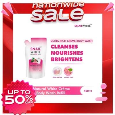 SNAILWHITE Creme Body Wash Natural White Refill 400mL