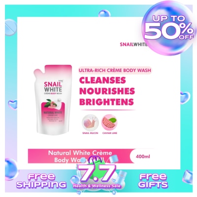 SNAILWHITE Creme Body Wash Natural White Refill 400mL