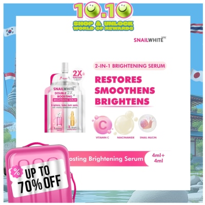 SNAILWHITE Double Boosting Brightening Serum 4ml + 4ml
