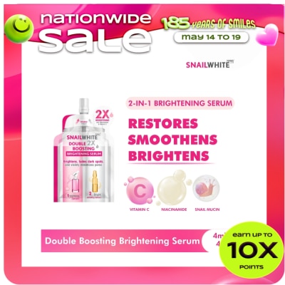 SNAILWHITE - Double Boosting Brightening Serum 4ml + 4ml