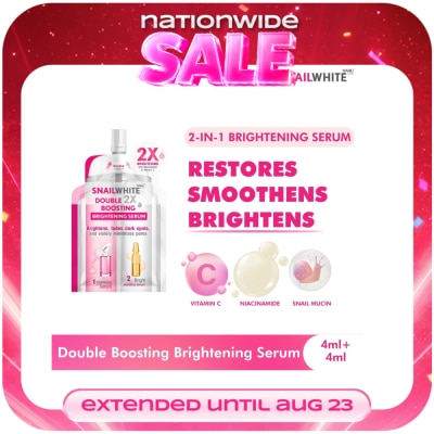 SNAILWHITE - Double Boosting Brightening Serum 4ml + 4ml image