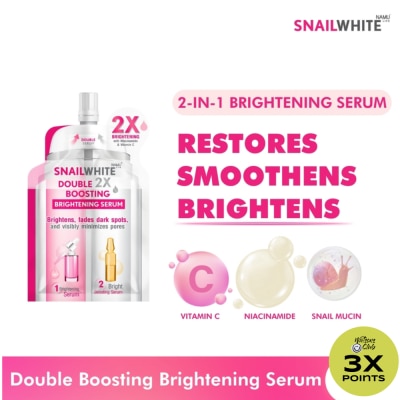 SNAILWHITE Double Boosting Brightening Serum 4ml + 4ml
