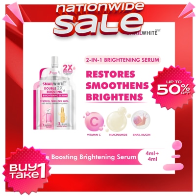 SNAILWHITE Double Boosting Brightening Serum 4ml + 4ml