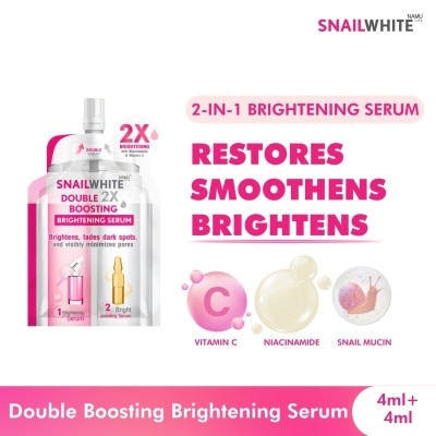 SNAILWHITE Double Boosting Brightening Serum 4ml + 4ml