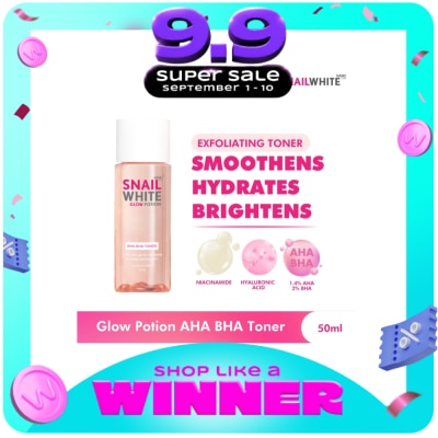 SNAILWHITE - SNAILWHITE Glow Potion AHA-BHA Toner 50ml image