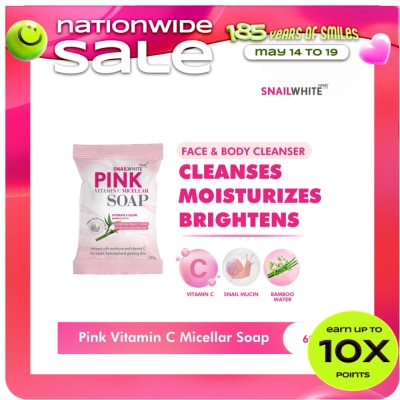 SNAILWHITE - Pink Vitamin C Micellar Soap 60g