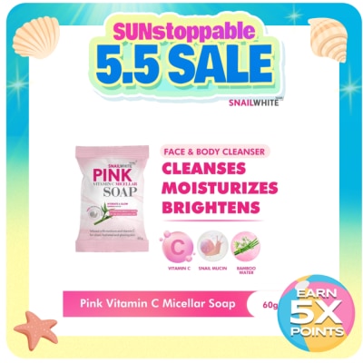 SNAILWHITE - Pink Vitamin C Micellar Soap 60g