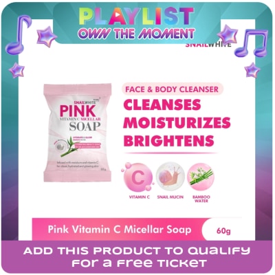 SNAILWHITE - Pink Vitamin C Micellar Soap 60g