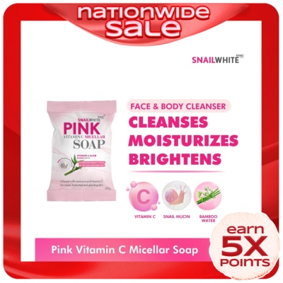 SNAILWHITE Pink Vitamin C Micellar Soap 60g