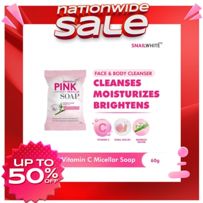 SNAILWHITE Pink Vitamin C Micellar Soap 60g