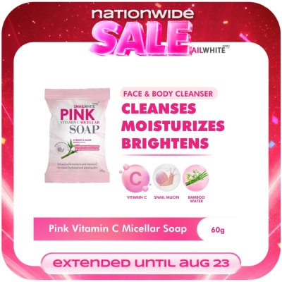 SNAILWHITE - Pink Vitamin C Micellar Soap 60g image