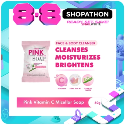SNAILWHITE - Pink Vitamin C Micellar Soap 60g image