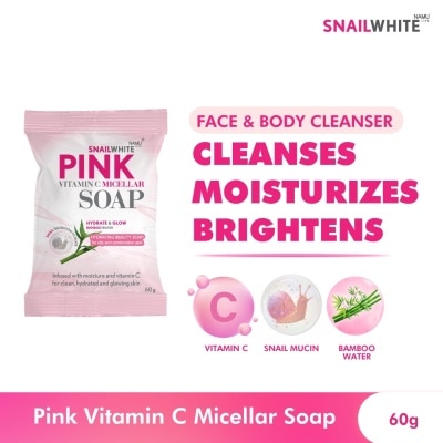 SNAILWHITE Pink Vitamin C Micellar Soap 60g