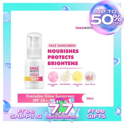 SNAILWHITE Everyday Glow Sunscreen SPF 50+/PA++++ 50ml