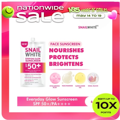 SNAILWHITE - SNAILWHITE Everyday Glow Sunscreen SPF 50+/PA++++ 6ml