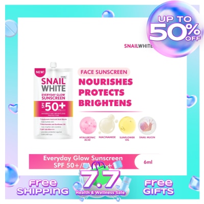 SNAILWHITE SNAILWHITE Everyday Glow Sunscreen SPF 50+/PA++++ 6ml