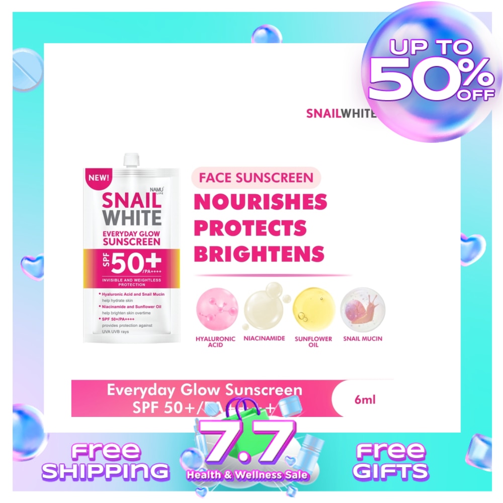 SNAILWHITE Everyday Glow Sunscreen SPF 50+/PA++++ 6ml