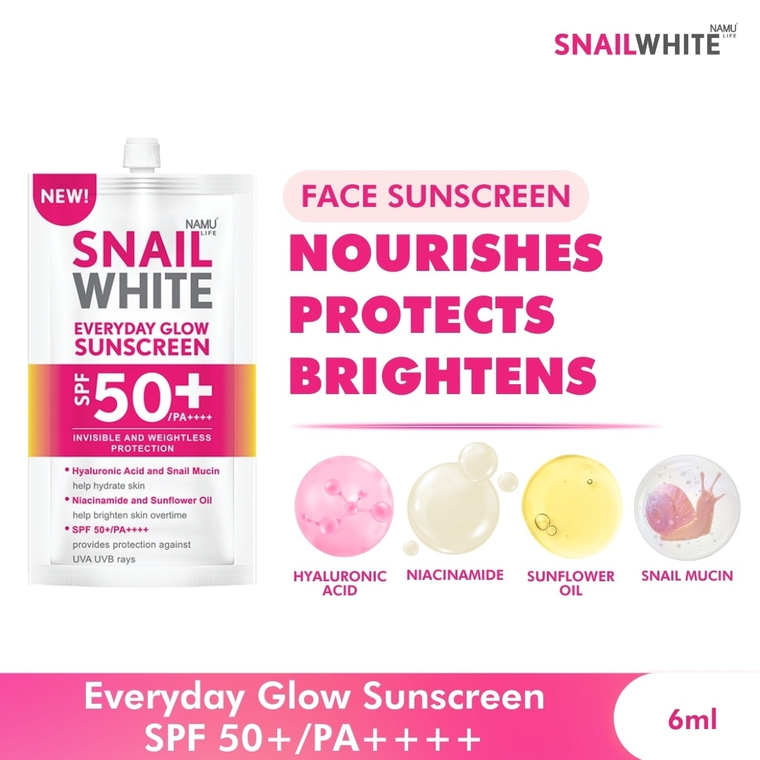 SNAILWHITE Everyday Glow Sunscreen SPF 50+/PA++++ 6ml