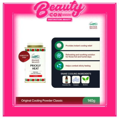 SNAKE BRAND SNAKE BRAND Prickly Heat Original Cooling Powder Classic 140g