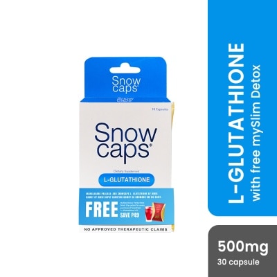 SNOW SNOW CAPS L-Glutathione 10s with Free Myslim Detox Yerba Mate Drink