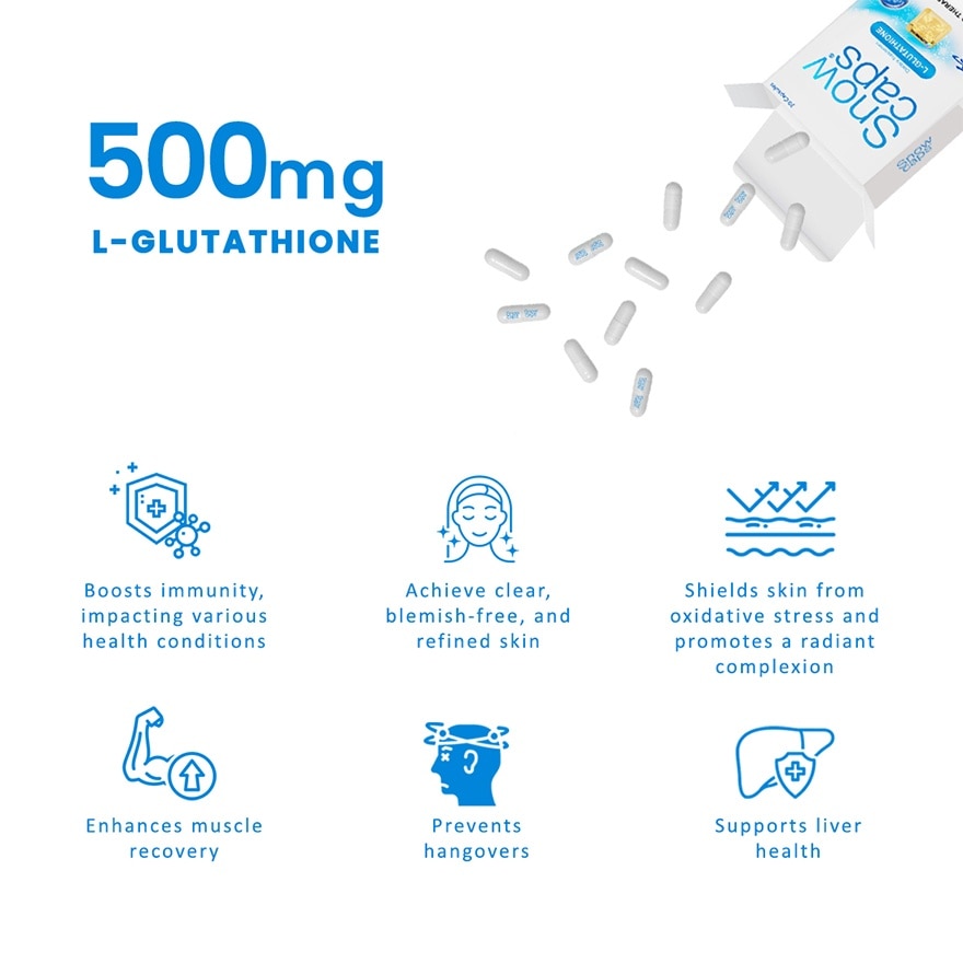 SNOW CAPS L-Glutathione 10s Capsules