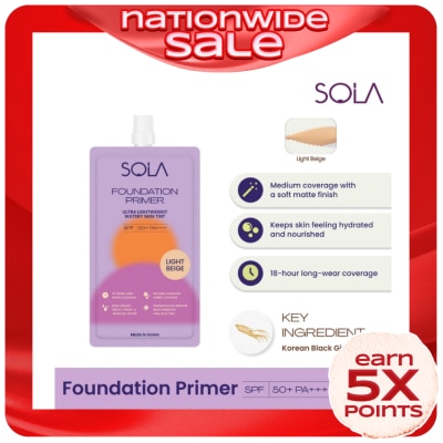 SOLA Sola Foundation Primer Spf50+++ 7Ml Light Beige