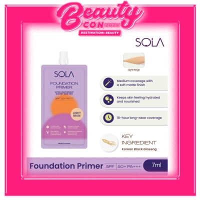 SOLA Sola Foundation Primer Spf50+++ 7Ml Light Beige