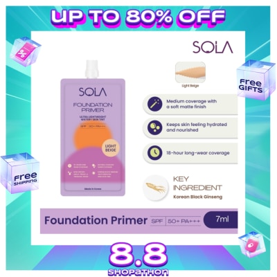 SOLA Sola Foundation Primer Spf50+++ 7Ml Light Beige