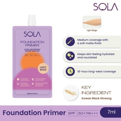 SOLA Sola Foundation Primer Spf50+++ 7Ml Light Beige