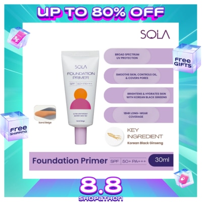 SOLA Sola Foundation Primer Spf50+++ 30Ml Sand Beige