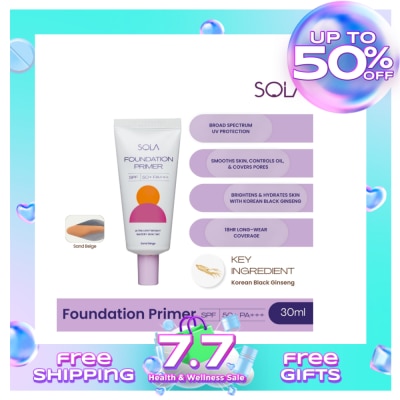 SOLA Sola Foundation Primer Spf50+++ 30Ml Sand Beige