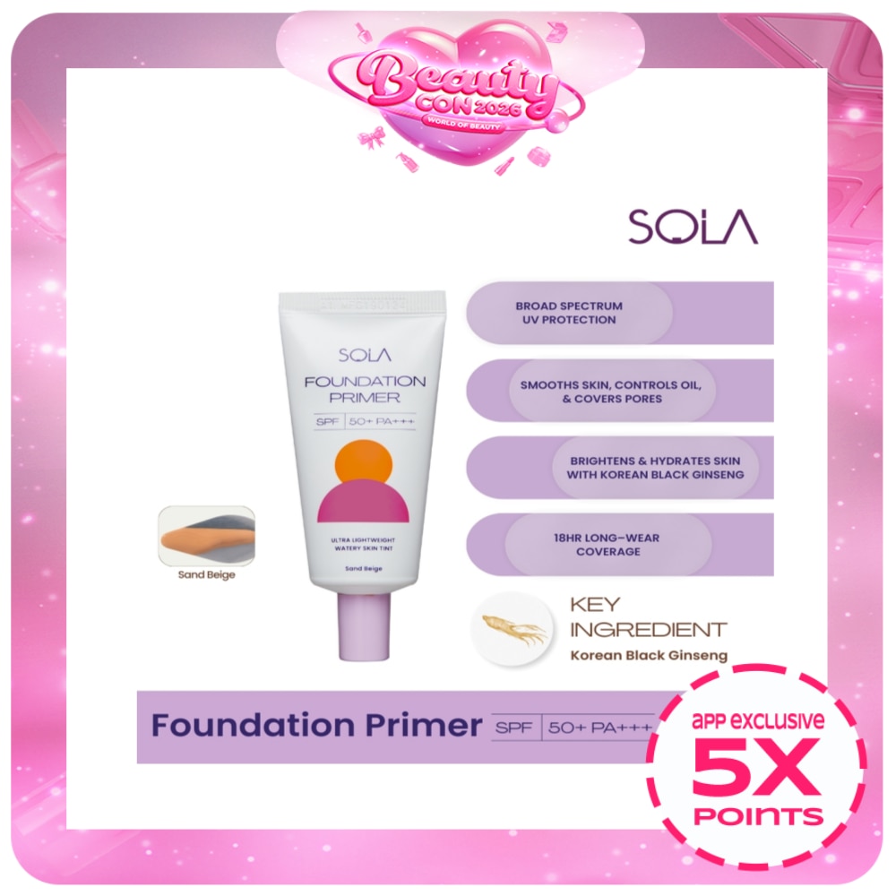Sola Foundation Primer Spf50+++ 30Ml Sand Beige