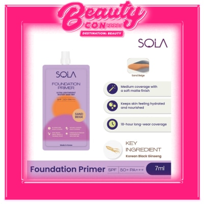 SOLA Sola Foundation Primer Spf50+++ 7Ml Sand Beige