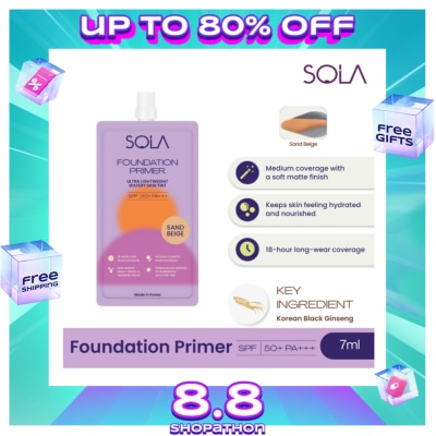 SOLA Sola Foundation Primer Spf50+++ 7Ml Sand Beige