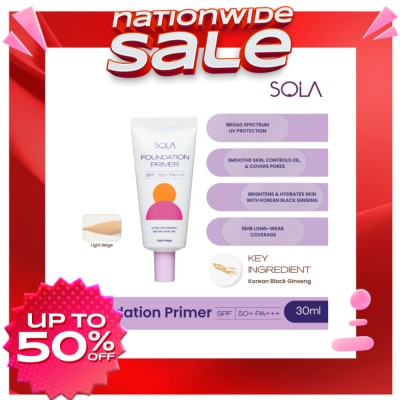 SOLA Sola Foundation Primer Spf50+++ 30Ml Light Beige