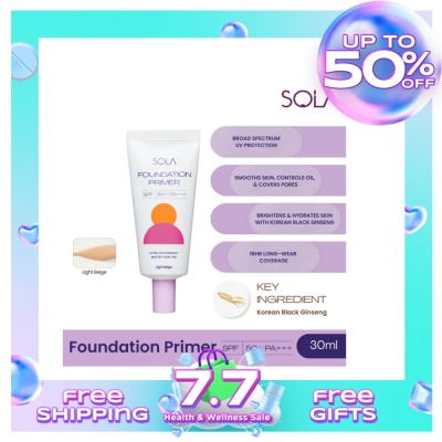 SOLA Sola Foundation Primer Spf50+++ 30Ml Light Beige